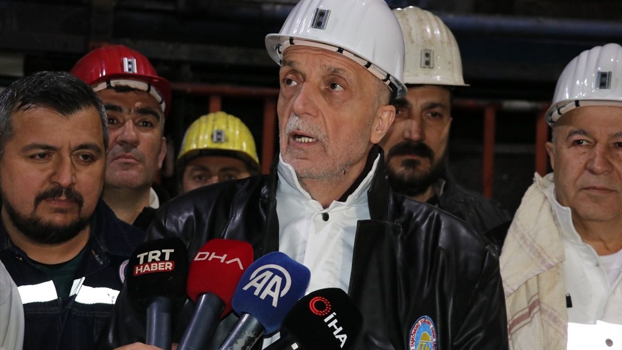 TÜRK-İŞ Başkanı Ergün Atalay'dan Zonguldak'ta Maden İşçilerine Destek