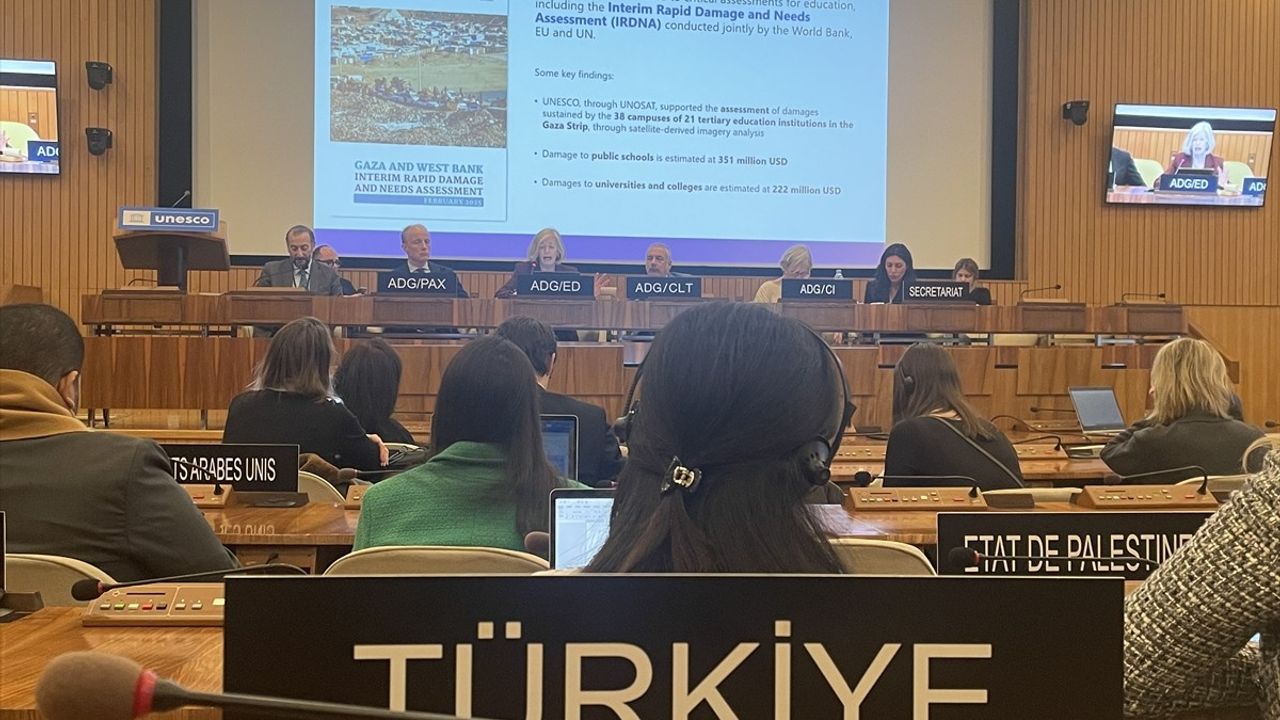 UNESCO'da Gazze İçin Bilgilendirme Toplantısı Yapıldı