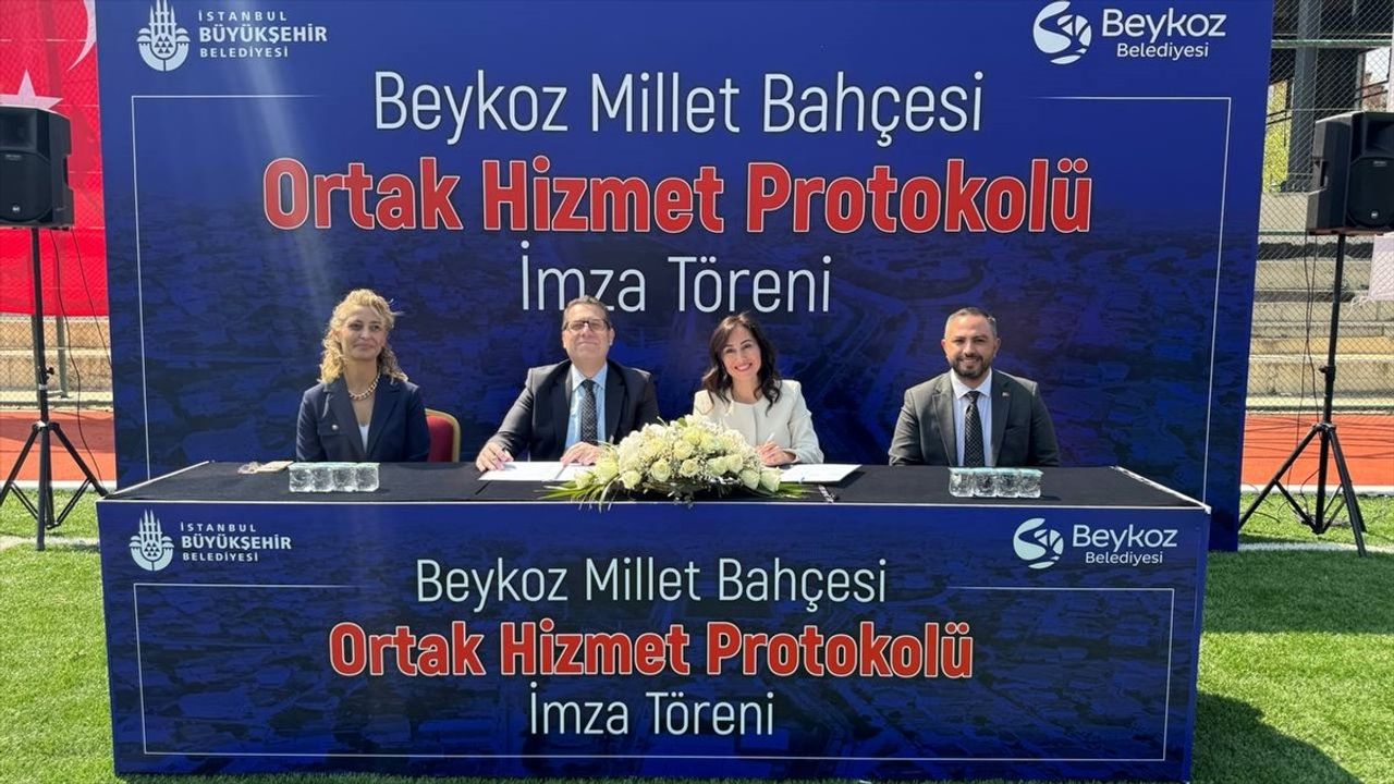 Beykoz Millet Bahçesi İçin Ortak Hizmet Protokolü İmzalandı