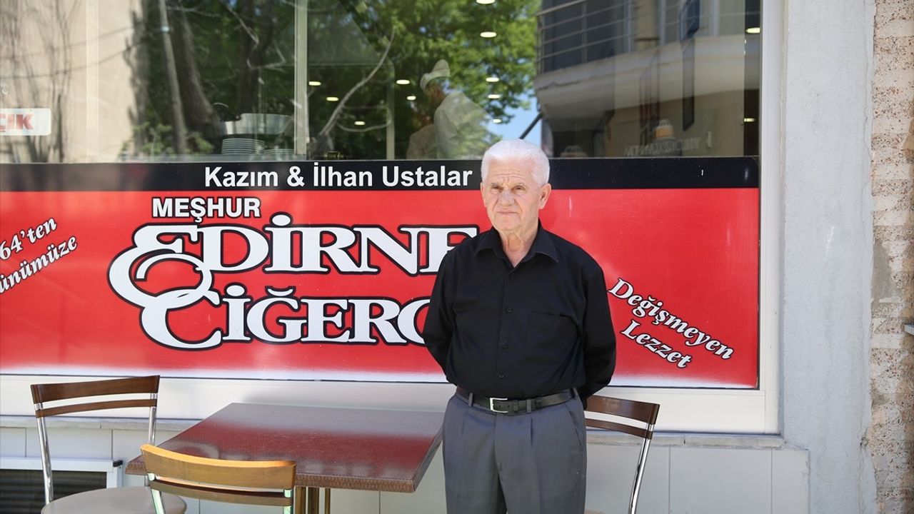 Edirneli Tava Ciğer Ustası Kazım Gilan'a Ödül