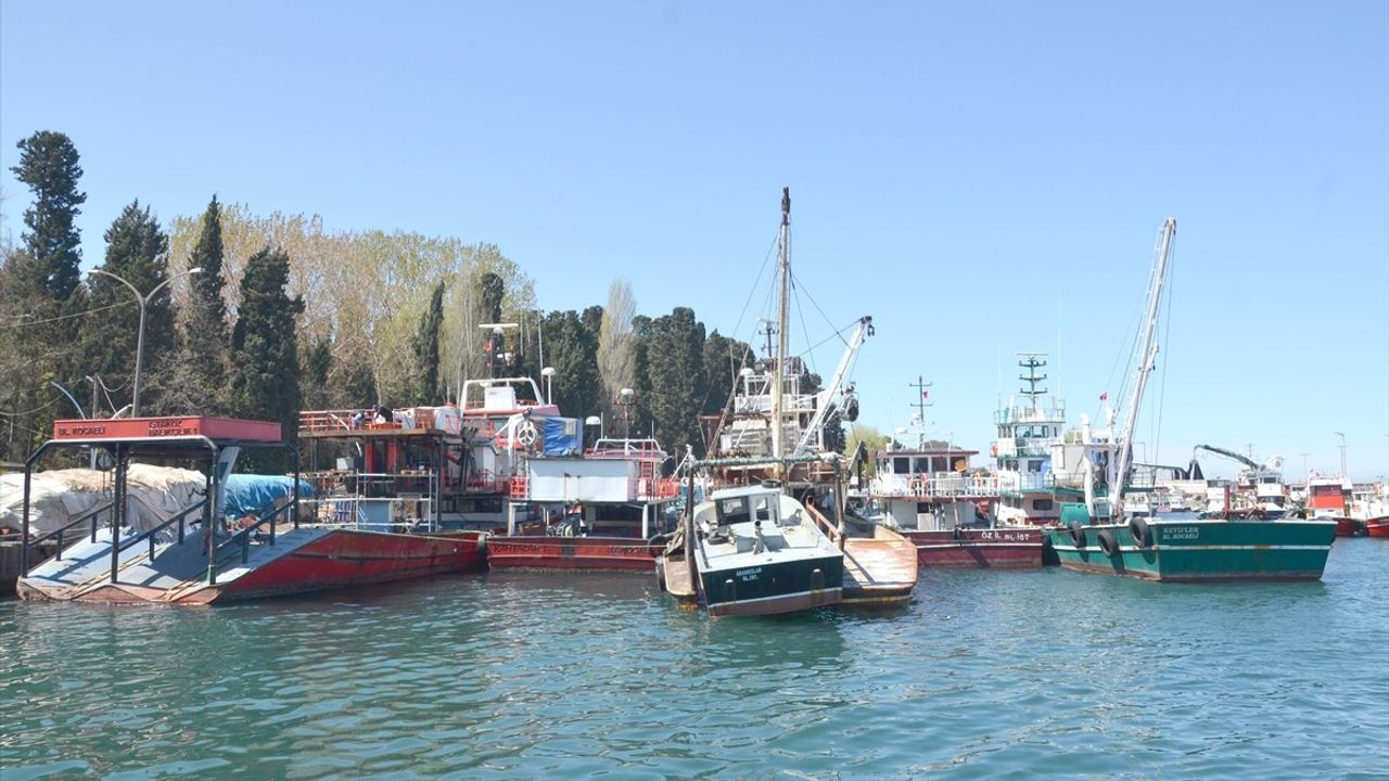 Kocaeli'de Balıkçılar Tekne ve Ağ Bakımına Başladı