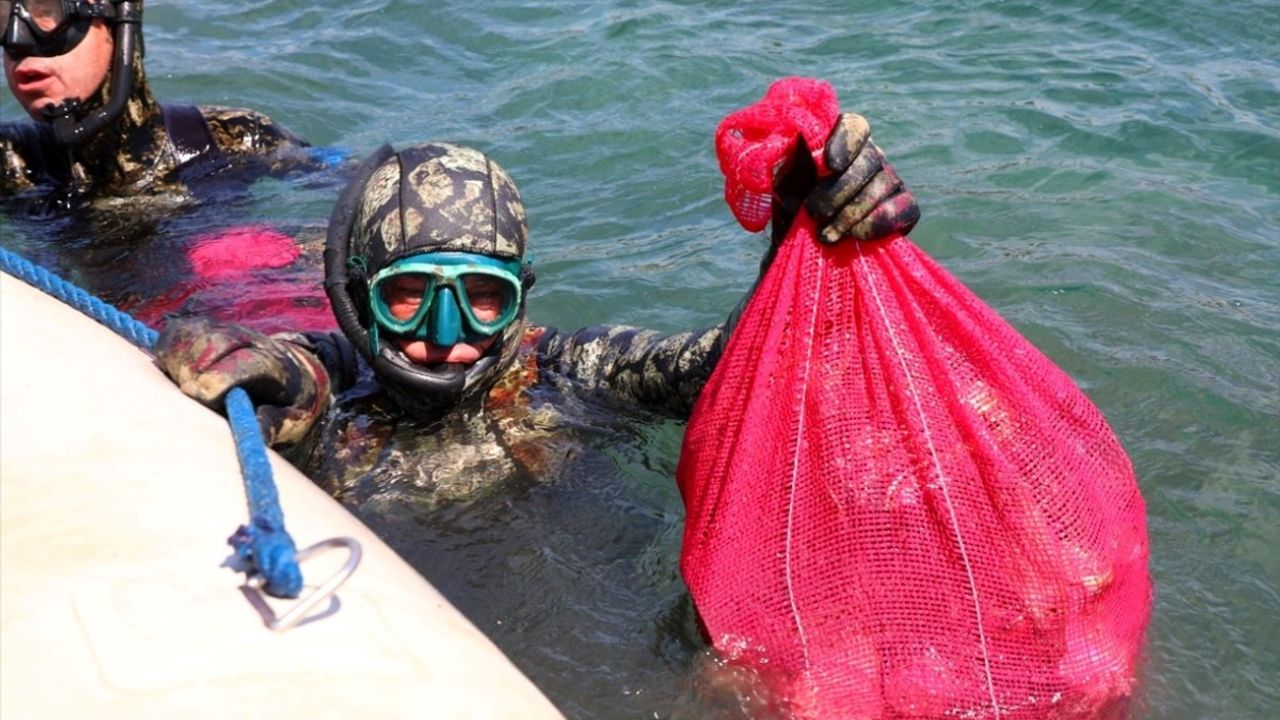 Bodrum'da Dalgıçlar 223 Kilogram Atık Topladı