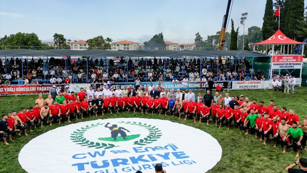 CW Enerji Türkiye Yağlı Güreş Ligi Manavgat Etabı Devam Ediyor