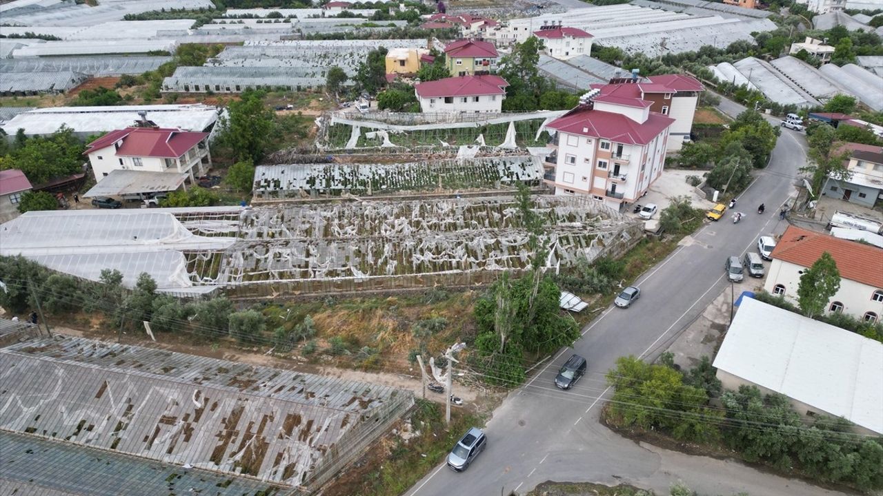 Gazipaşa'da Hortum Zararları Tespit Edildi