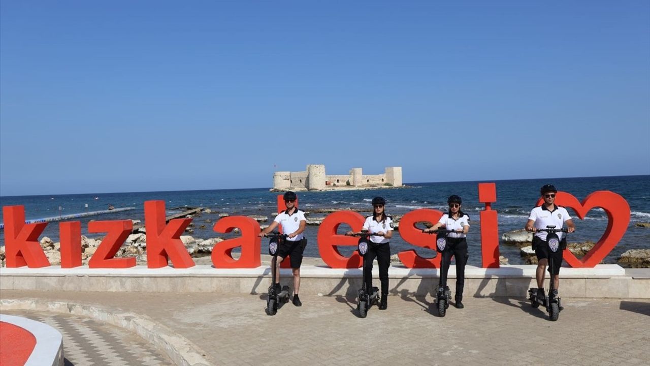 Kızkalesi'nde Yaz Sezonunda Polisler Elektrikli Skuterle Görev Yapacak