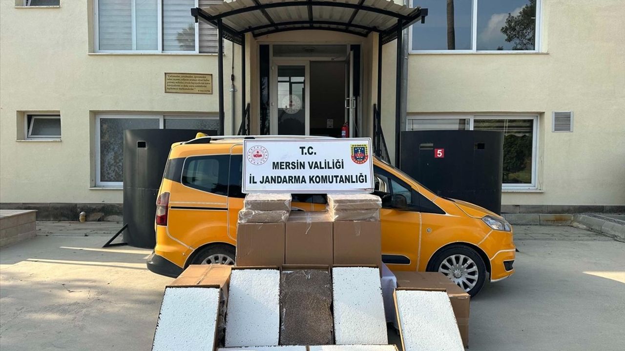 Mersin'de Kaçak Tütün Operasyonu: 292 Bin Makaron ve 250 Kilogram Tütün Ele Geçirildi