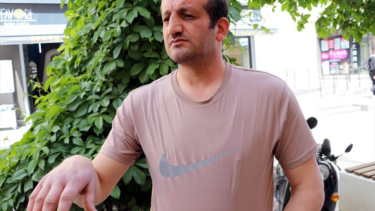 Merzifon'da Engelli Bireyle Zabıta Arasında Arbede