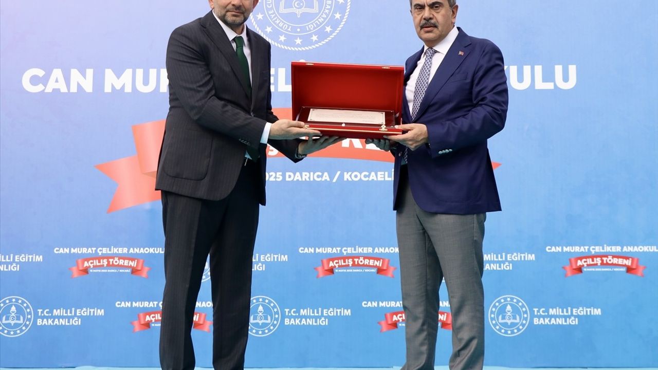 Milli Eğitim Bakanı Tekin, Kocaeli'de Yeni Anaokulu Açılışında Konuştu