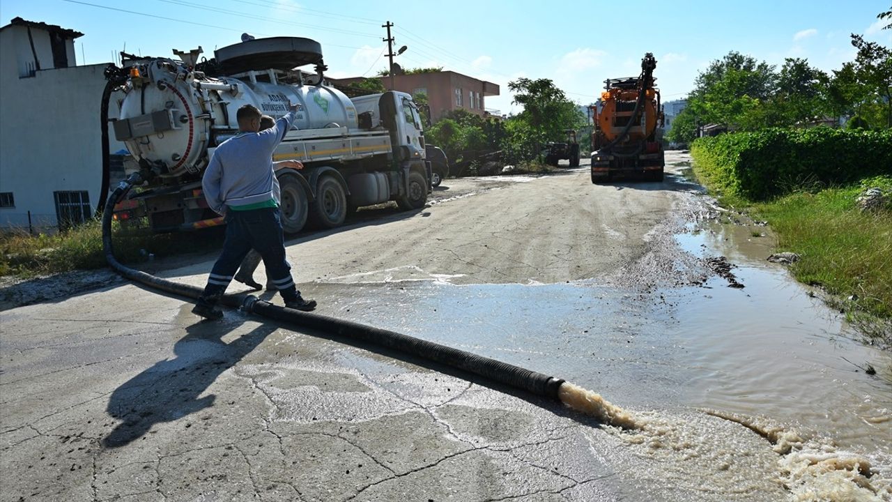 Osmaniye'de Taşkın Sonrası Araç Arama Çalışmaları Devam Ediyor