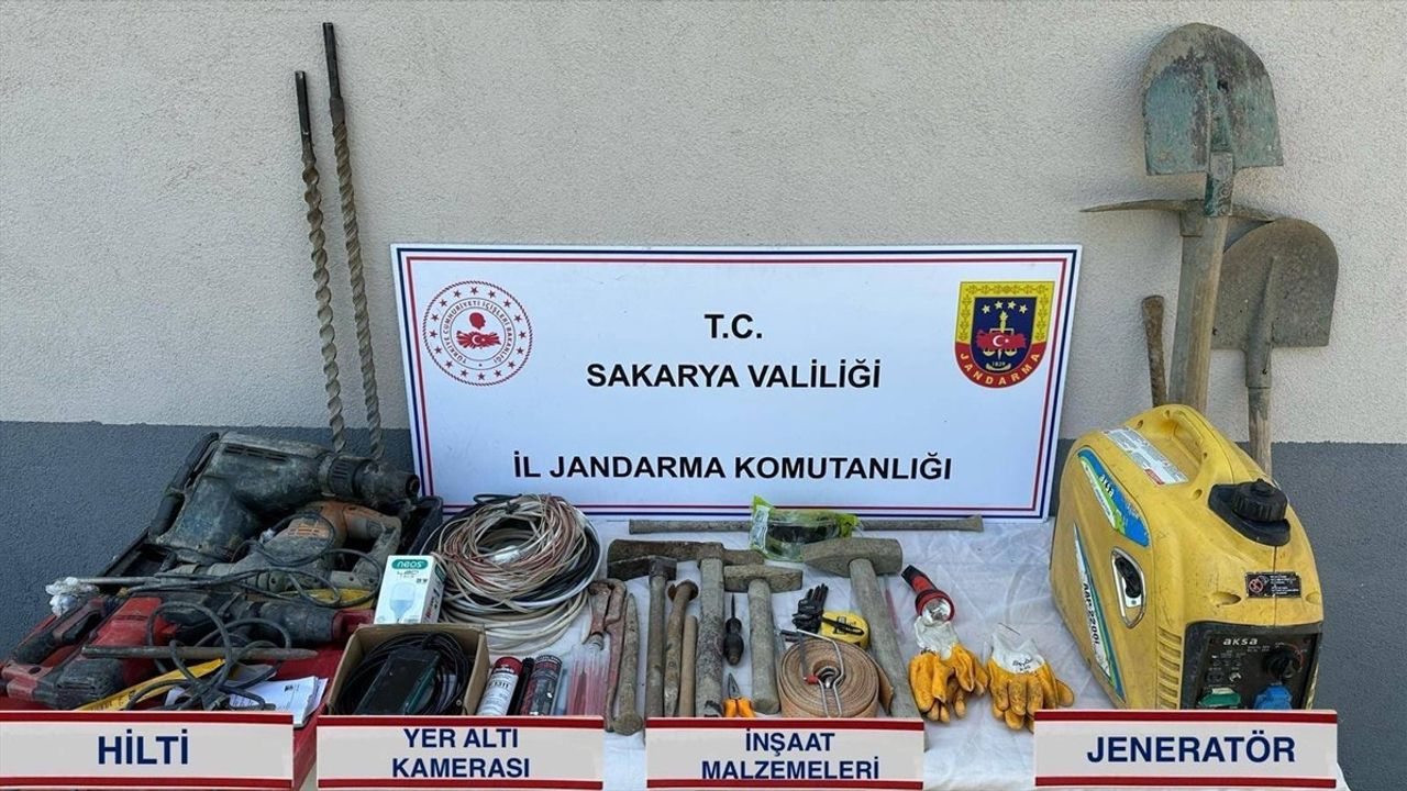 Sakarya'da Kaçak Kazı Operasyonu
