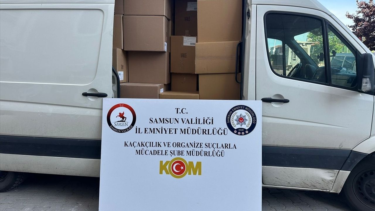 Samsun'da Büyük Kaçakçılık Operasyonu: 2 Milyon 260 Bin Makaron Ele Geçirildi
