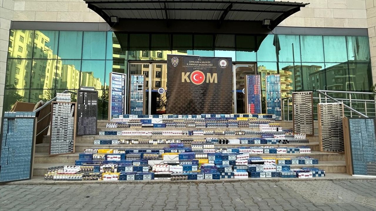 Şanlıurfa'da Kaçakçılık Operasyonu: 19 Bin 800 Paket Sigara Ele Geçirildi