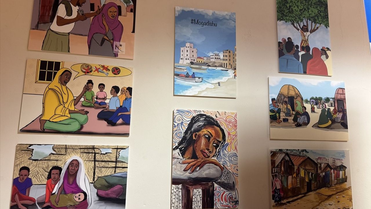 Somalili Genç Sanatçıların Eserleri Londra'da Sergilendi