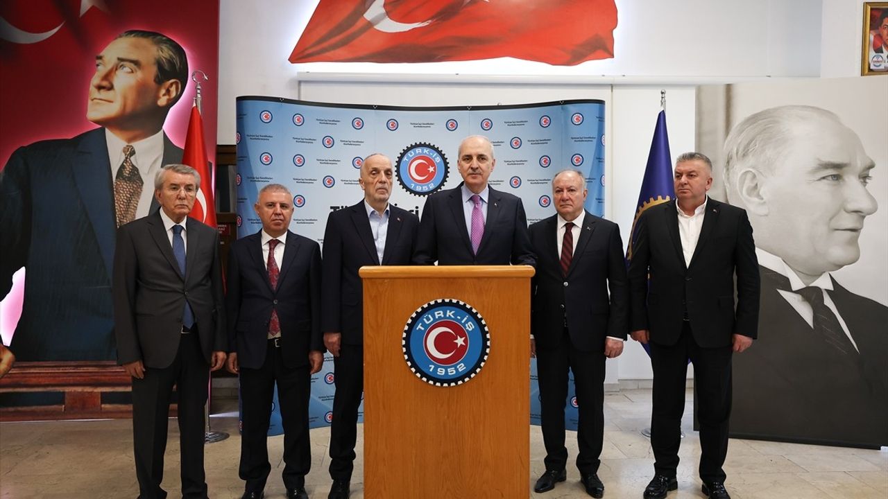 TBMM Başkanı Kurtulmuş, TÜRK-İŞ ile Kamu İşçileri İçin Önemli Görüşmelerde Bulundu