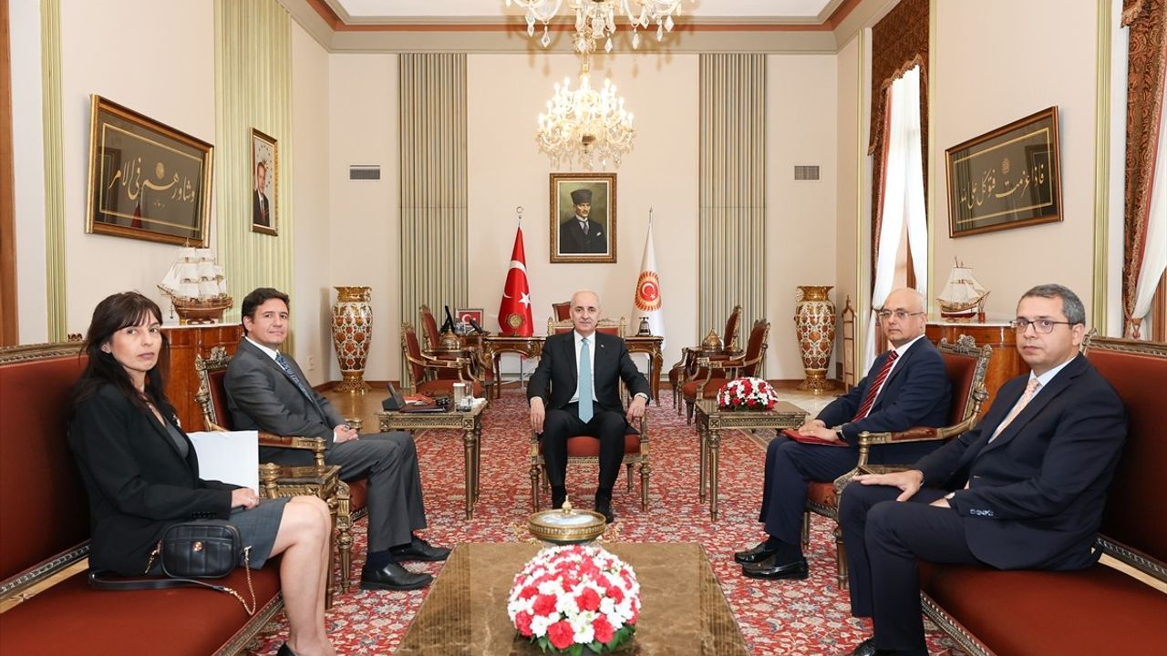 TBMM Başkanı Numan Kurtulmuş, Bulgaristan Büyükelçisi Anguel Tcholakov'u Ağırladı