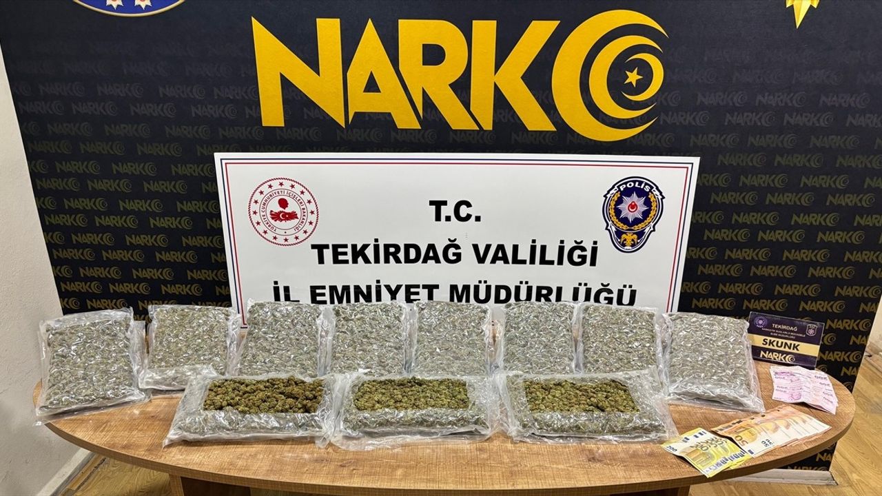 Tekirdağ'da Uyuşturucu Operasyonunda 10 Şüpheli Tutuklandı