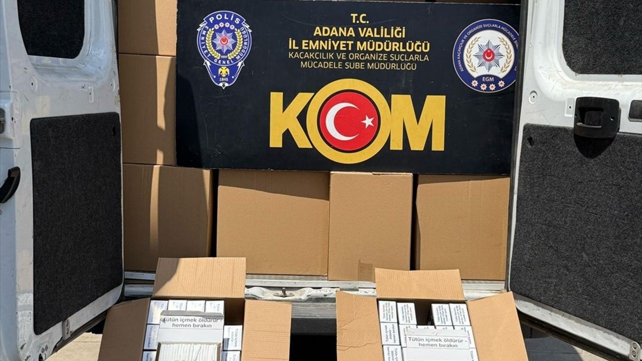 Adana'da Kaçak Makaron Operasyonu: 6.5 Milyon Ele Geçirildi