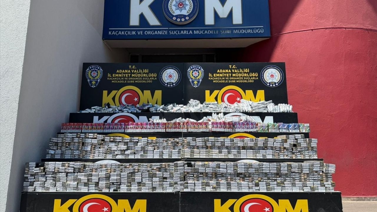 Adana'da Kaçak Sigara Operasyonu: İki Şüpheli Tutuklandı
