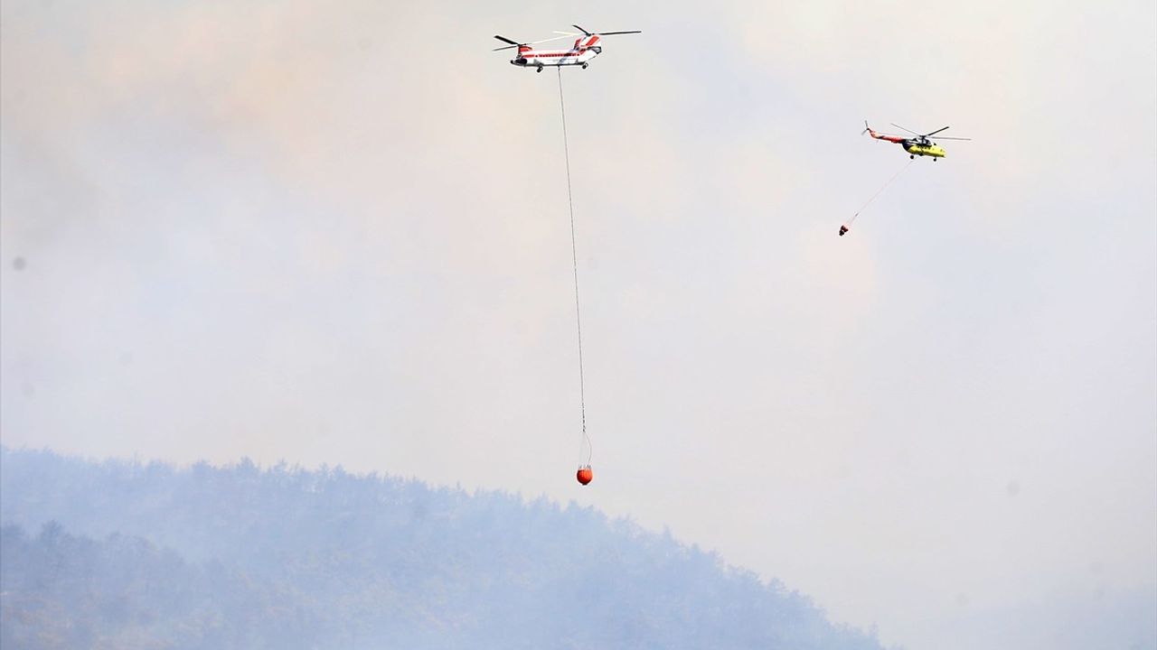 Akhisar'daki Orman Yangını Üçüncü Günde Süreklilik Arz Ediyor