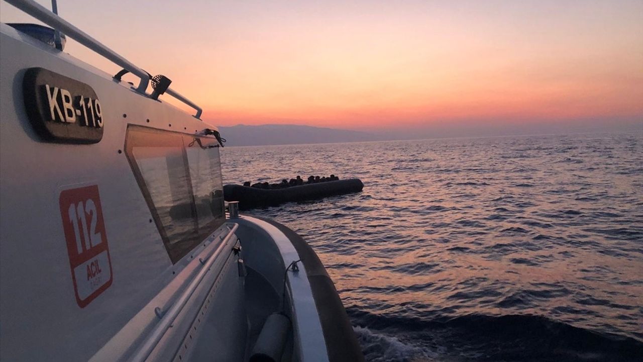 Çanakkale Açıklarında 34 Düzensiz Göçmen Yakalandı