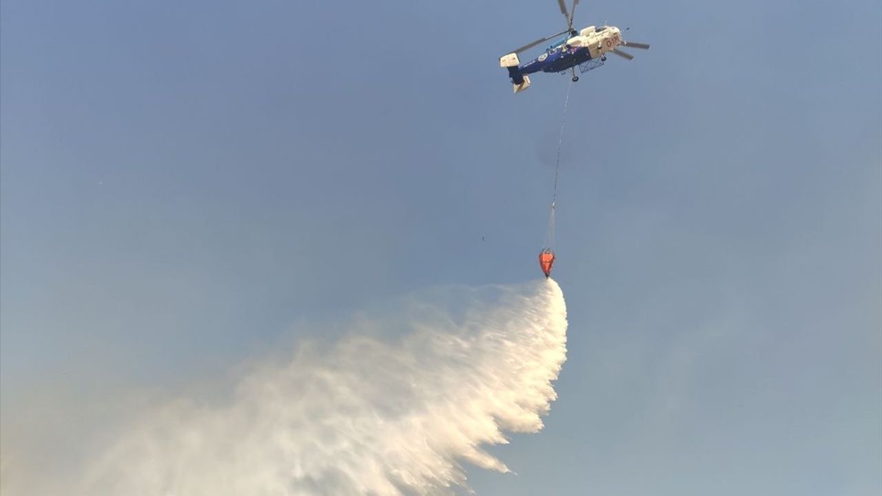 Çanakkale'de Tarım Arazisinde Yangın Kontrol Altına Alındı