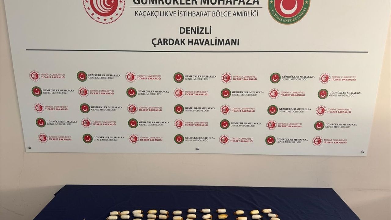 Denizli Havalimanında Uyuşturucu Operasyonu