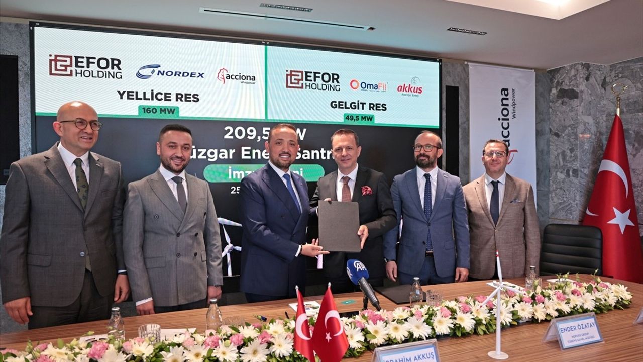 Efor Holding, 280 Milyon Dolarlık Rüzgar Enerjisi Yatırımı İçin Nordex ile Anlaştı