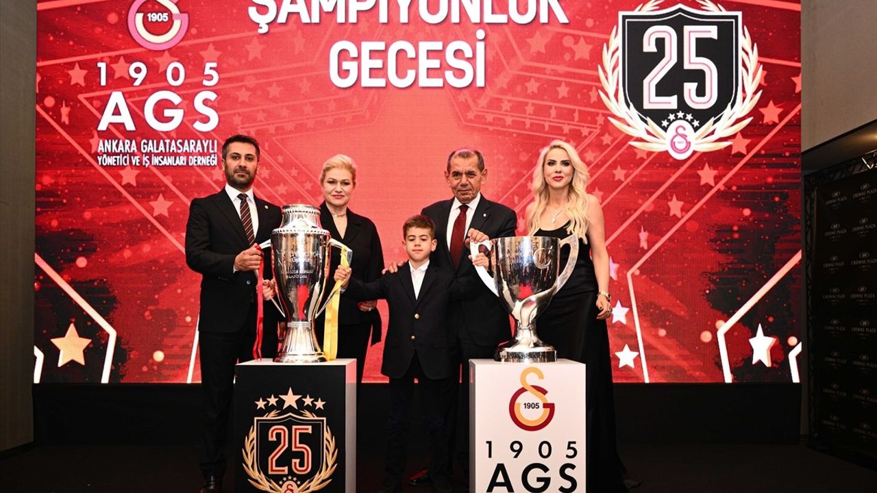 Galatasaray'ın 25. Şampiyonluğu Ankara'da Coşkuyla Kutlandı