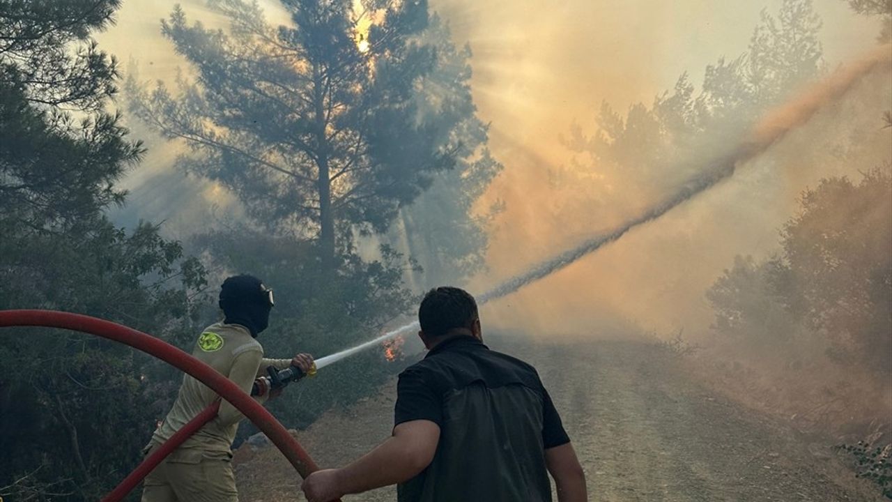 Gazipaşa'da Orman Yangını İle Mücadele Devam Ediyor