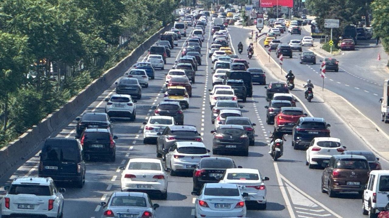 İstanbul'da Kurban Bayramı Trafik Yoğunluğu