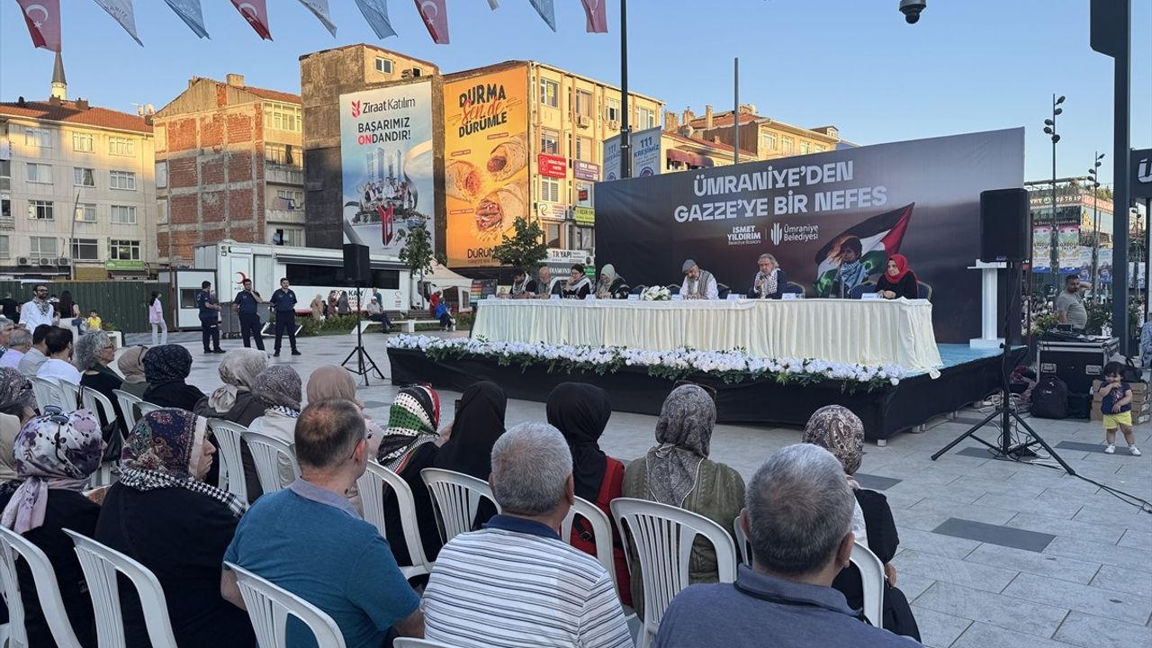 İstanbul'da 'Ümraniye'den Gazze'ye Bir Nefes' Söyleşisi
