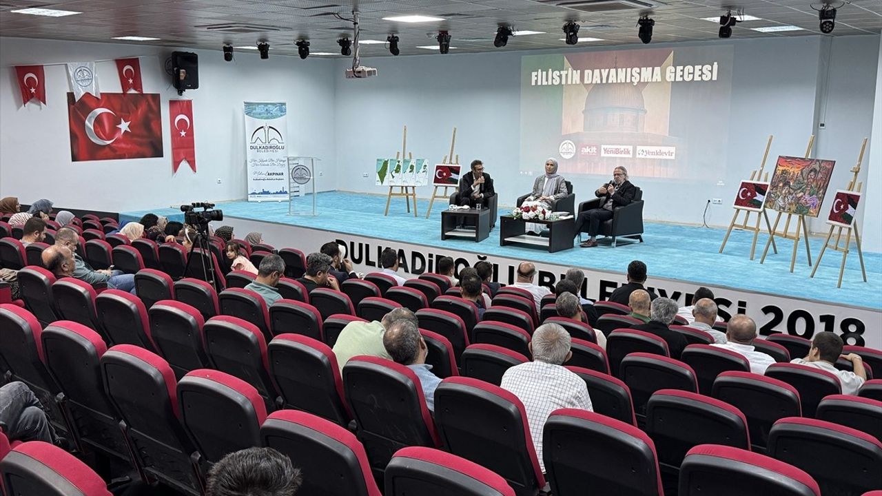Kahramanmaraş'ta Filistin Dayanışma Gecesi Gerçekleştirildi