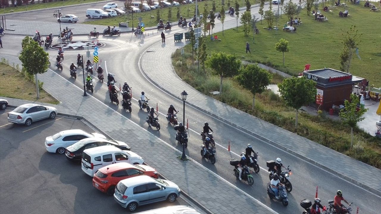 Kayseri'de Motosiklet Grubundan Uyuşturucuya Hayır Mesajı