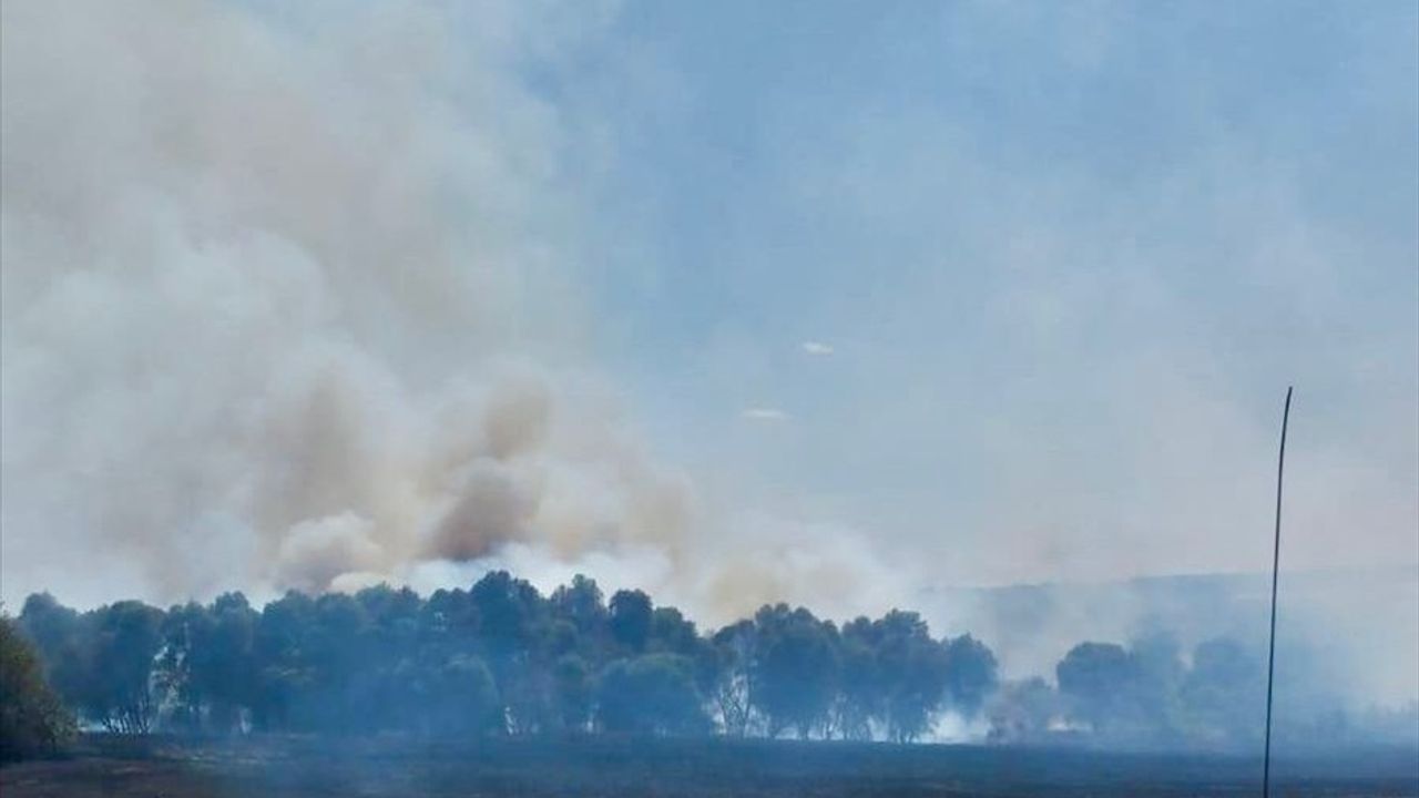 Kırklareli'nde Tarım Arazisinde Başlayan Yangın Kontrol Altına Alındı