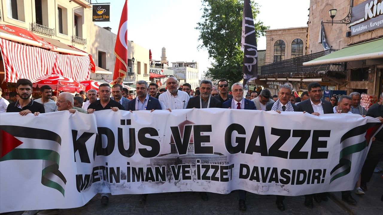 Mardin'de Gazze İçin Protesto Gösterisi