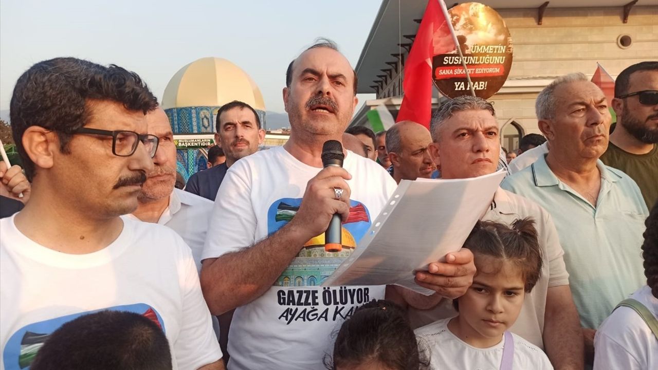 Osmaniye'de Filistin'e Destek Konvoyu Düzenlendi