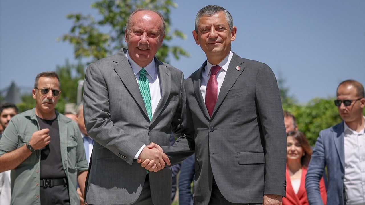 Özgür Özel, Memleket Partisi Genel Başkanı Muharrem İnce'yi Ziyaret Etti