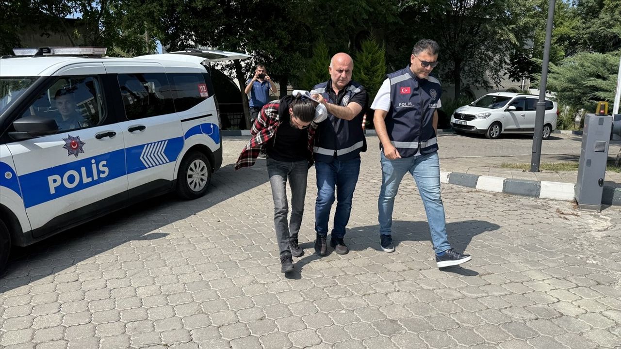 Samsun'da Kız Arkadaşını Darbeden Şüpheli Yakalandı