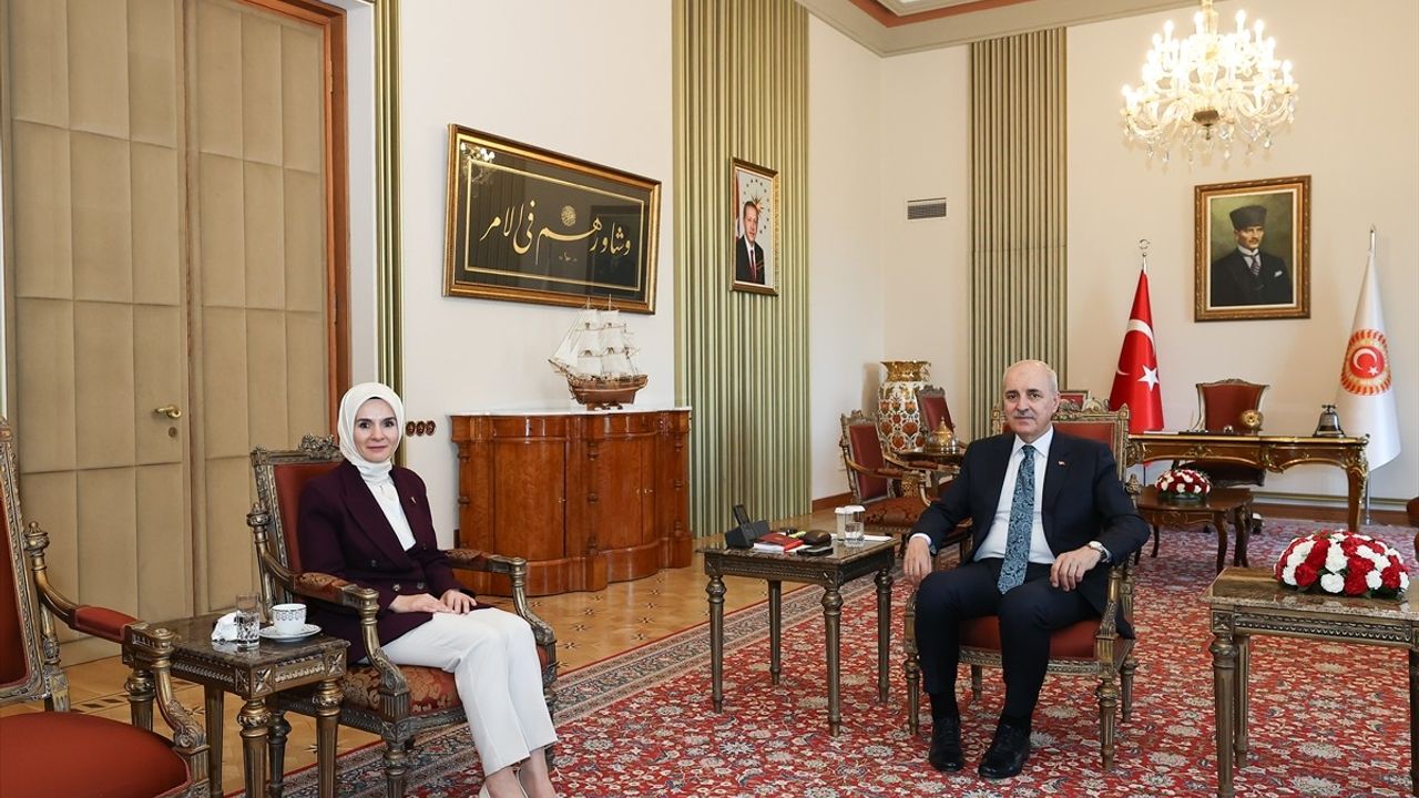 TBMM Başkanı Kurtulmuş, Bakan Göktaş'ı Kabul Etti