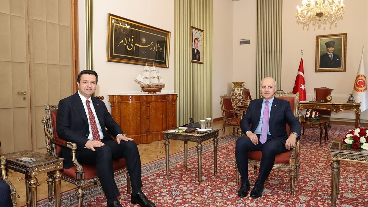 TBMM Başkanı Numan Kurtulmuş, Saadet Partisi Lideri Mahmut Arıkan'ı Ağırladı