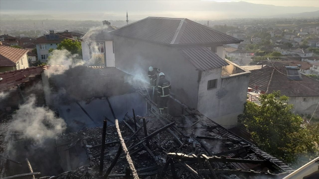 Tokat'ta Yangın: 3 Ev Zarar Gördü, Muhabbet Kuşu Kurtarıldı