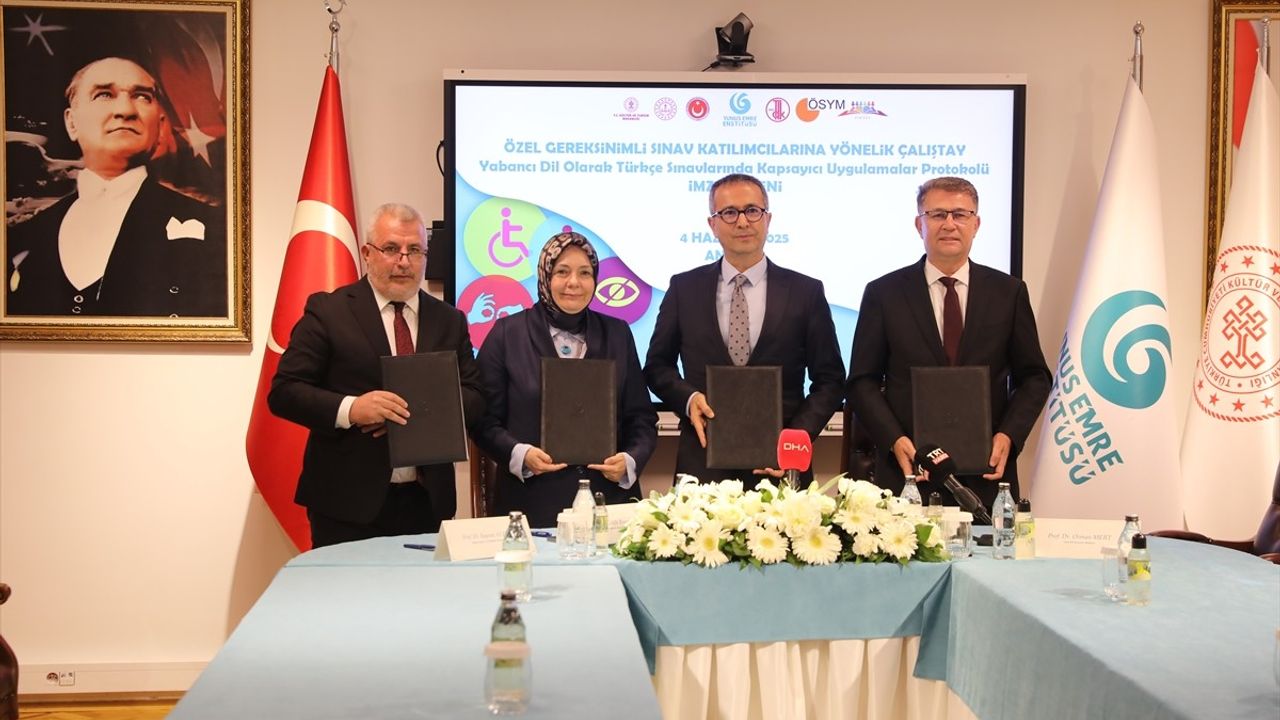 Türkçe Yabancı Dil Sınavlarında Eşitlik için Protokol İmzalandı