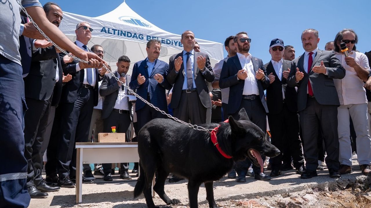 Altındağ'da Sokak Hayvanları Yaşam ve Rehabilitasyon Merkezi'nin Temeli Atıldı