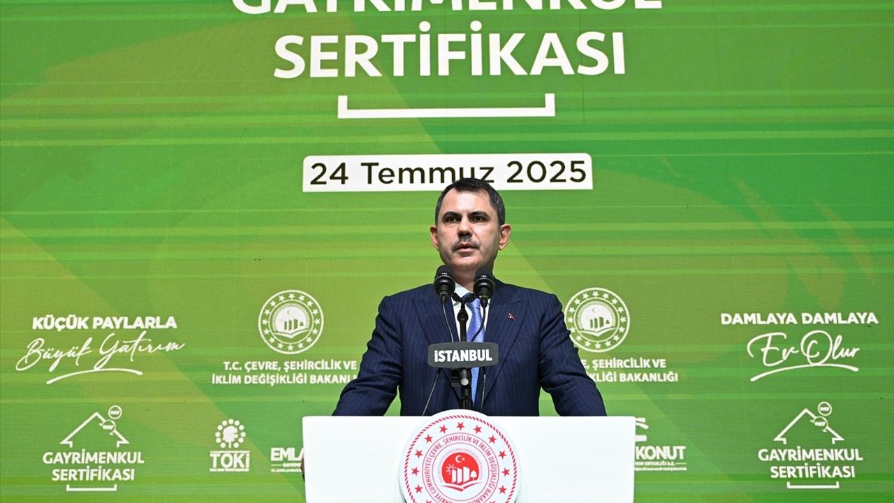 Bakan Kurum'dan Gayrimenkul Sertifikası Tanıtımı