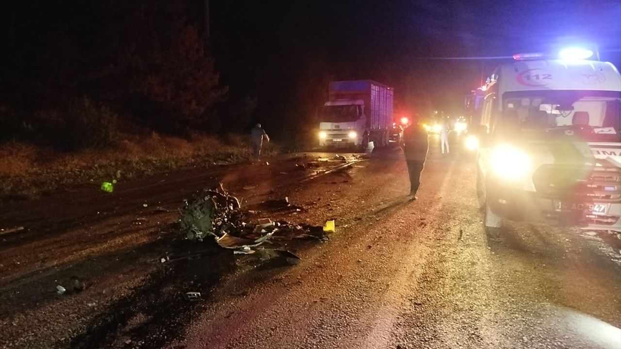 Bolu'da Geyikle Çarpışan Araçta Maddi ve Manevi Kayıplar