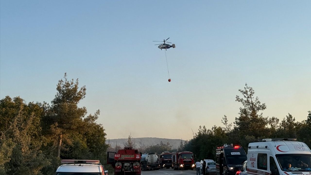 Bursa'da Orman Yangınına Müdahale