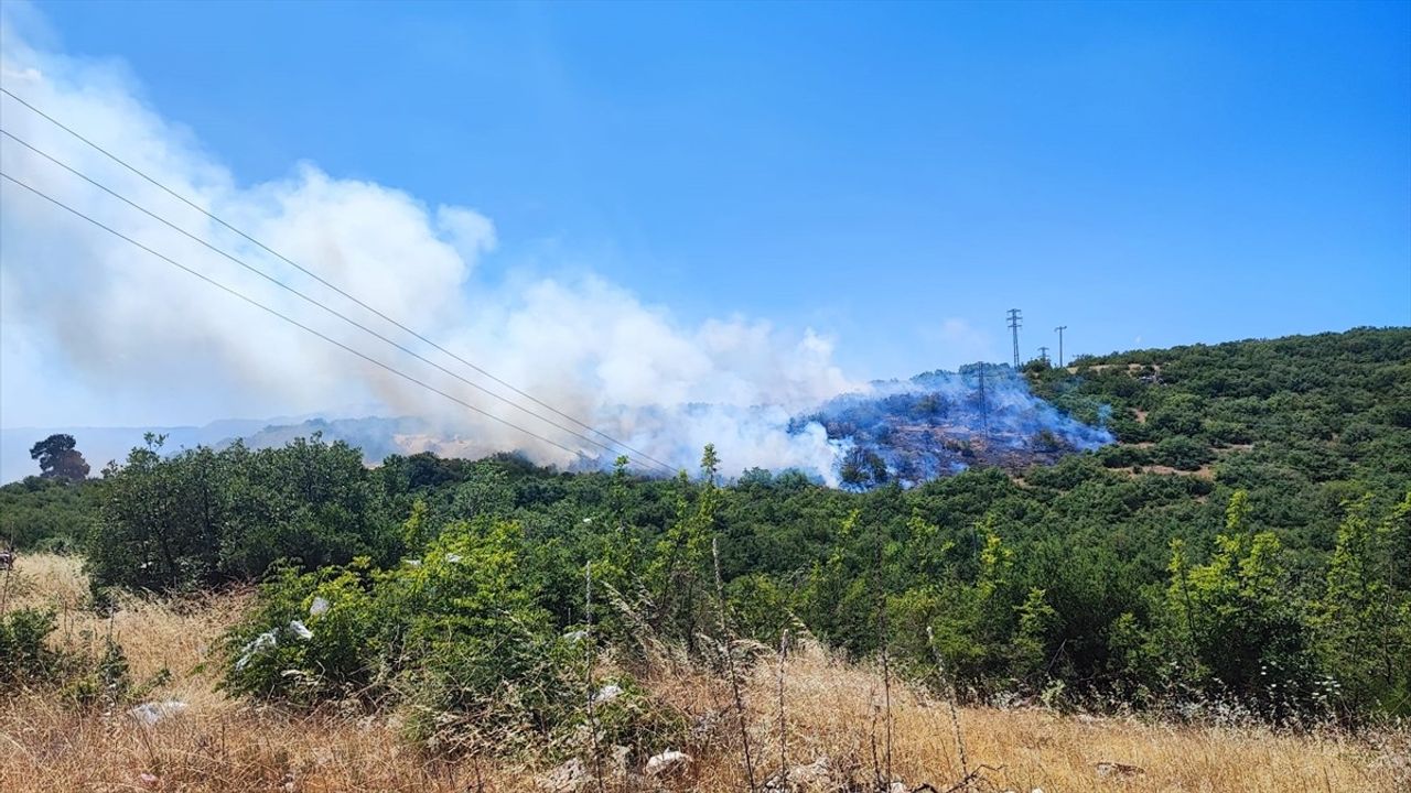 Bursa'da Orman Yangınına Müdahale Devam Ediyor