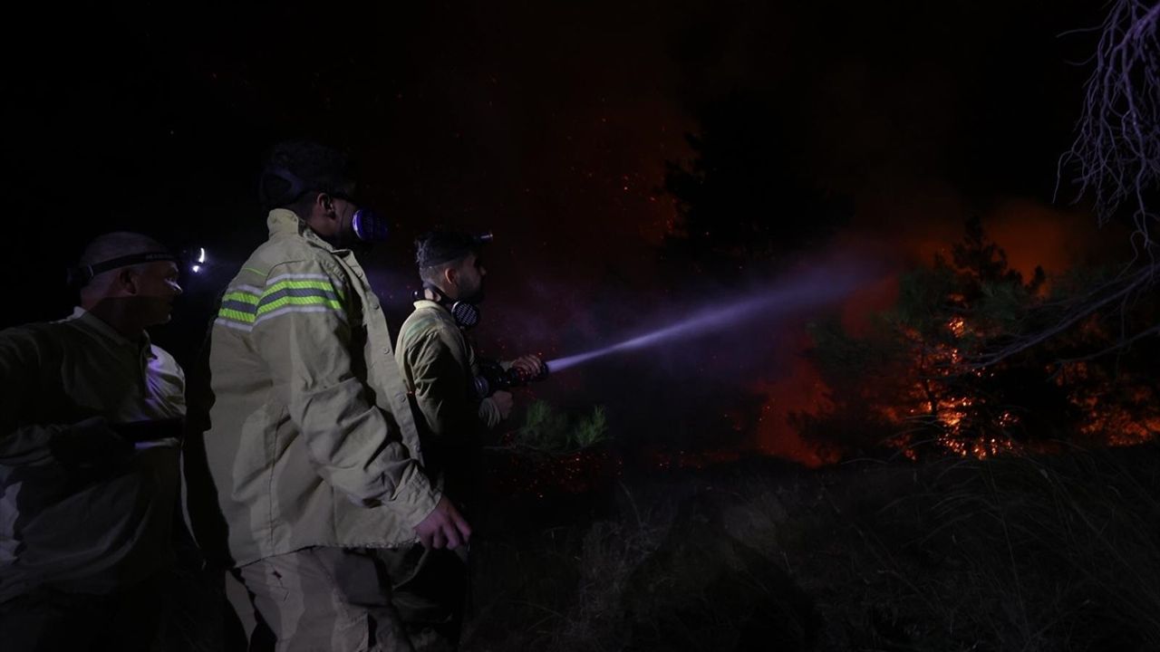 Bursa'da Orman Yangınına Müdahele Devam Ediyor