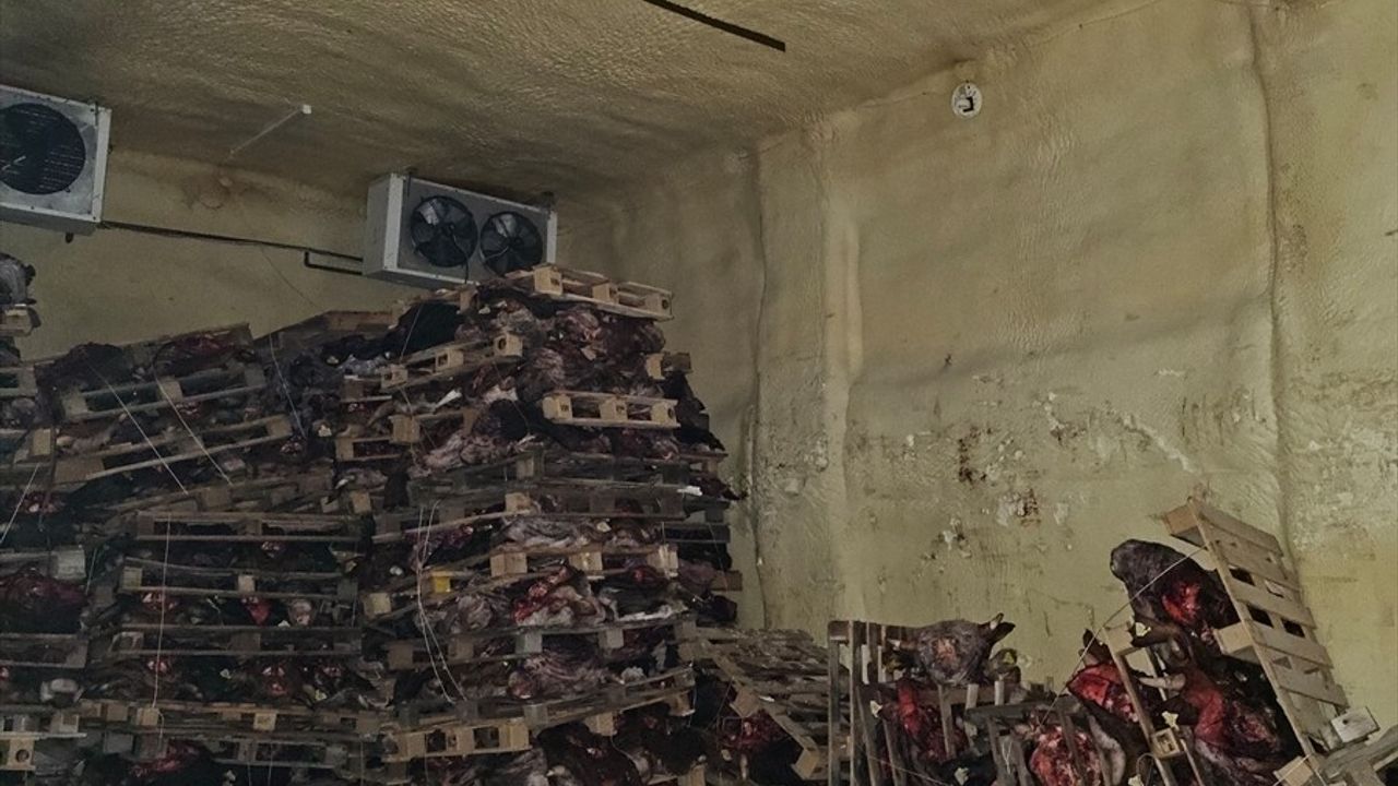 Bursa'da Sağlıksız Et Depolayan Ruhsatsız İşletme Mühürlendi