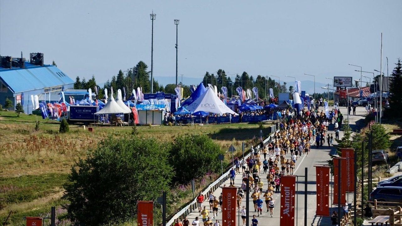 Bursa'da Uludağ Premium Ultra Trail Koşusu Tamamlandı